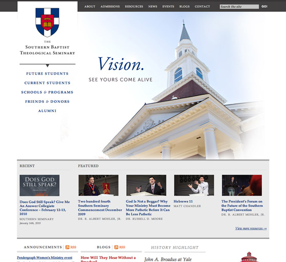 The Southern Baptist Theological Seminary CSS Religion