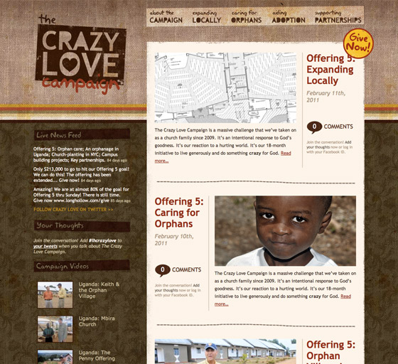 The Crazy Love Campaign